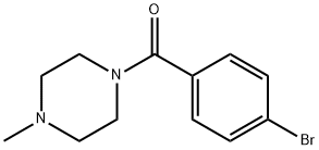 1-(4-ブロモベンゾイル)-4-メチルピペラジン 化学構造式