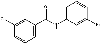 N-(3-bromophenyl)-3-chlorobenzamide Struktur