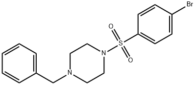 1-Benzyl-4-(4-bromophenylsulfonyl)piperazine Struktur