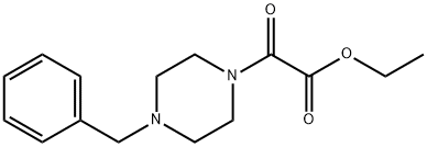 2-(4-ベンジルピペラジノ)グリオキシル酸エチル 化学構造式