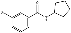 3-溴-N-环戊基苯甲酰胺, 349405-34-1, 结构式