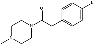 2-(4-Bromophenyl)-1-(4-methylpiperazin-1-yl)ethanone Structure