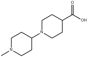 1'-メチル-1,4'-ビピペリジン-4-カルボン酸 化学構造式