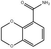 2,3-ジヒドロ-1,4-ベンゾジオキシン-5-カルボオキサミド 化学構造式