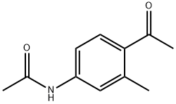 4'-アセトアミド-2'-メチルアセトフェノン 化学構造式