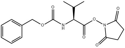 N-苄氧羰基-L-缬氨酸琥珀酰亚胺酯 结构式