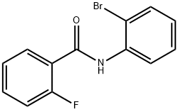 N-(2-bromophenyl)-2-fluorobenzamide 化学構造式