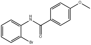 N-(2-ブロモフェニル)-4-メトキシベンズアミド 化学構造式