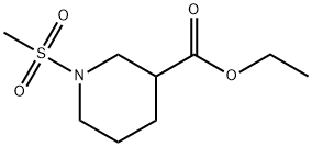 1-(甲基磺酰基)哌啶-3-羧酸乙酯,349625-89-4,结构式