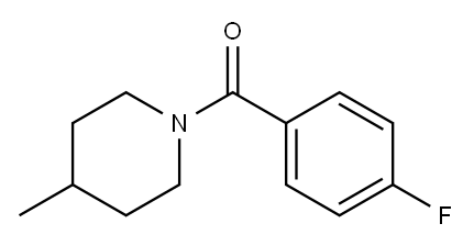 1-(4-フルオロベンゾイル)-4-メチルピペリジン 化学構造式