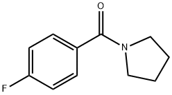 1-(4-フルオロベンゾイル)ピロリジン 化学構造式