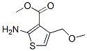 3-Thiophenecarboxylicacid,2-amino-4-(methoxymethyl)-,methylester(9CI) Struktur