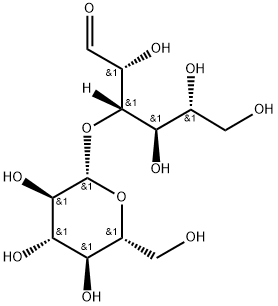 3-O-(β-D-グルコピラノシル)-D-グルコース 化学構造式