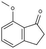 7-甲氧基-1-茚满酮 结构式