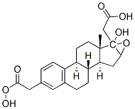16,17-Epoxy-3,17-dihydroxyestra-1,3,5(10)-triene-3,17-diacetate Struktur