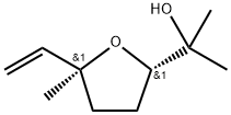 反-Α,Α-5-三甲基-5-乙烯基四氢化-2-呋喃甲醇 结构式