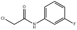 2-クロロ-N-(3-フルオロフェニル)アセトアミド 化学構造式