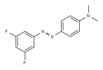 p-((3,5-Difluorophenyl)azo)-N,N-dimethylaniline Structure