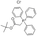 (TERT-BUTOXYCARBONYLMETHYL)TRIPHENYLPHOSPHONIUM CHLORIDE 化学構造式