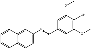 2,6-DIMETHOXY-4-[(2-NAPHTHALENYLIMINO)METHYL]-PHENOL Structure