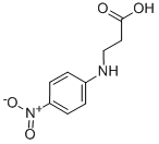N-(4-ニトロフェニル)-β-アラニン 化学構造式