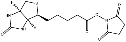 (+)生物素-N-琥珀酰亚胺基酯, 35013-72-0, 结构式