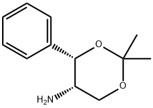 (4S,5S)-2,2-dimethyl-4-phenyl-1,3-dioxan-5-amine Struktur