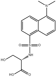 丹磺酰-L-丝氨酸哌啶盐, 35021-12-6, 结构式