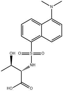 丹磺酰-L-苏氨酸哌啶盐, 35021-16-0, 结构式