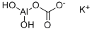 potassium [carbonato(2-)-O,O']dihydroxyaluminate(1-) Struktur