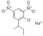 sodium 2-(1-methylpropyl)-4,6-dinitrophenolate Structure
