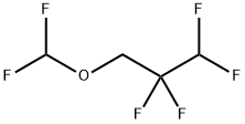 ジフルオロメチル2,2,3,3-テトラフルオロプロピルエーテル 化学構造式