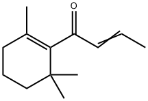 1-(2,6,6-トリメチル-1-シクロヘキセン-1-イル)-2-ブテン-1-オン 化学構造式