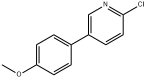 2-CHLORO-5-(4-METHOXYPHENYL)-PYRIDINE Struktur