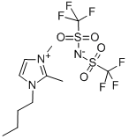 1-丁基-2,3-甲基咪唑双(酮)酰亚胺, 350493-08-2, 结构式