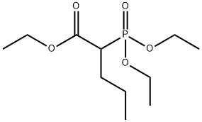 2-(ジエトキシホスフィニル)吉草酸エチル 化学構造式
