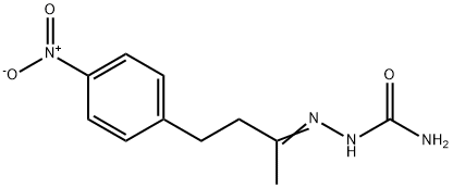 4-(p-ニトロフェニル)-2-ブタノンセミカルバゾン 化学構造式