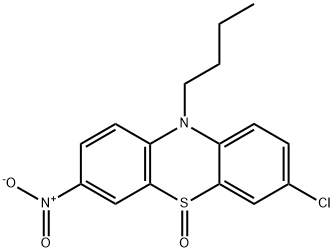 10-Butyl-3-chloro-7-nitro-10H-phenothiazine 5-oxide Structure