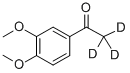 3′,4′-ジメトキシアセトフェノン-D3(メチル-D3) 化学構造式