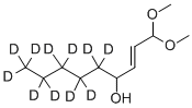 TRANS‐4‐ヒドロキシ‐2‐ノネナール‐5,5,6,6,7,7,8,8,9,9,9‐D11ジメチルアセタール 化学構造式