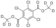 テトラクロロテレフタル酸ジメチル-D6 化学構造式
