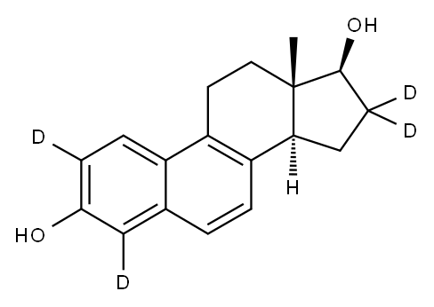 17BETA-DIHYDROEQUILIN-2,4,16,16-D4 Structure