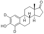 エストロン-2,4-D2 化学構造式