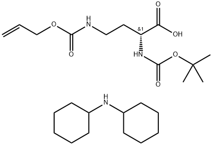 BOC-D-DAB(ALOC)-OH DCHA Struktur