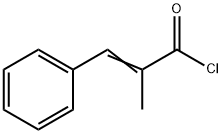 (E)-2-METHYL-3-PHENYL-ACRYLOYL CHLORIDE Struktur
