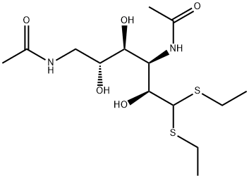 3,6-Di(acetylamino)-3,6-dideoxy-D-altro-hexose diethyl dithioacetal Struktur