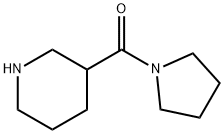 3-ピペリジニル(1-ピロリジニル)メタノン 化学構造式