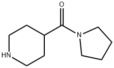 4-ピペリジニル(1-ピロリジニル)メタノン 化学構造式