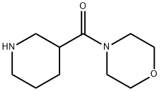 4-(PIPERIDIN-3-YLCARBONYL)MORPHOLINE HYDROCHLORIDE Struktur