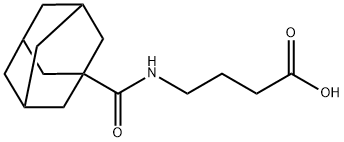 4-(金刚烷-1-基甲酰胺基)丁酸 结构式